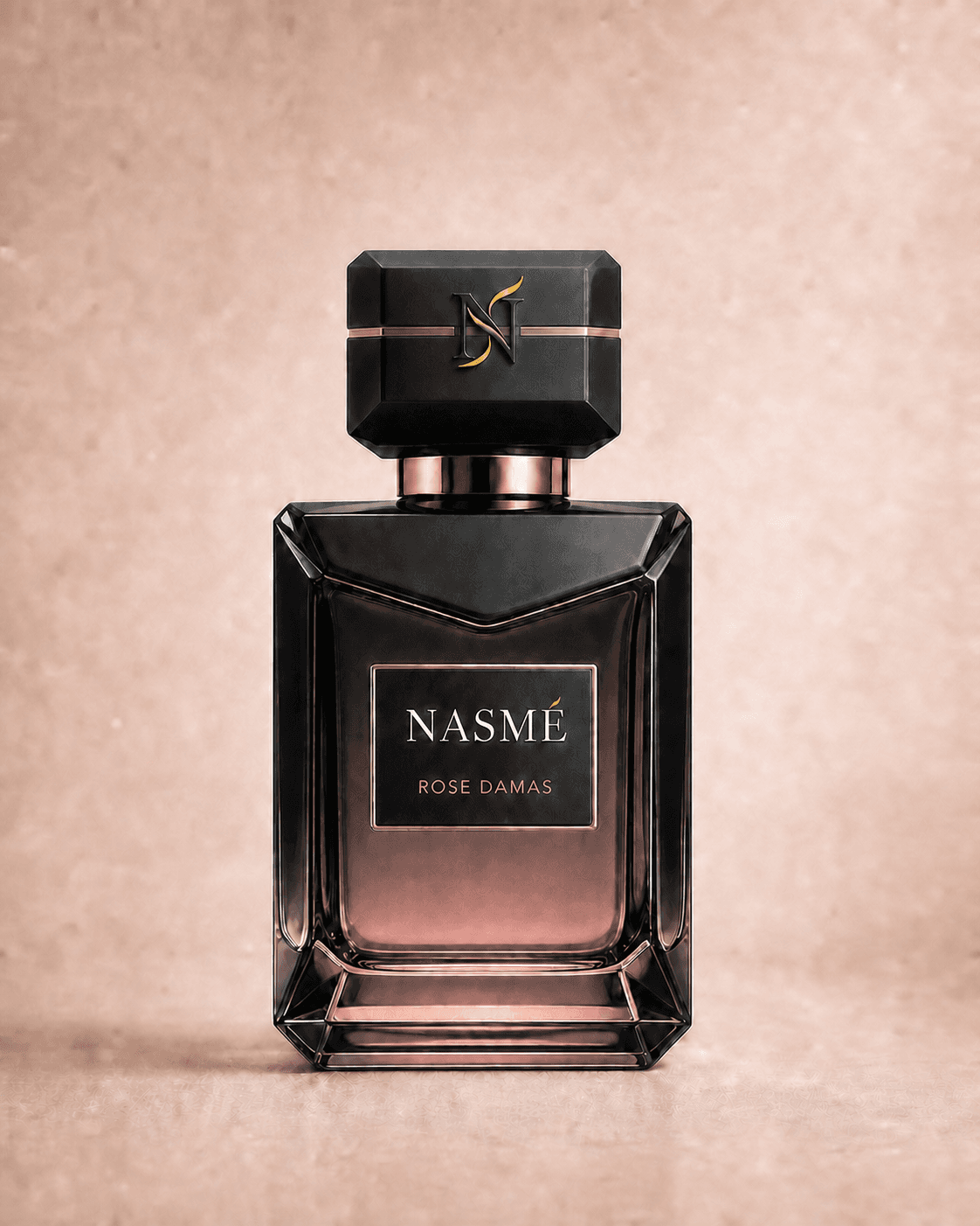 Rose Damas NASMÉ perfume bottle concept